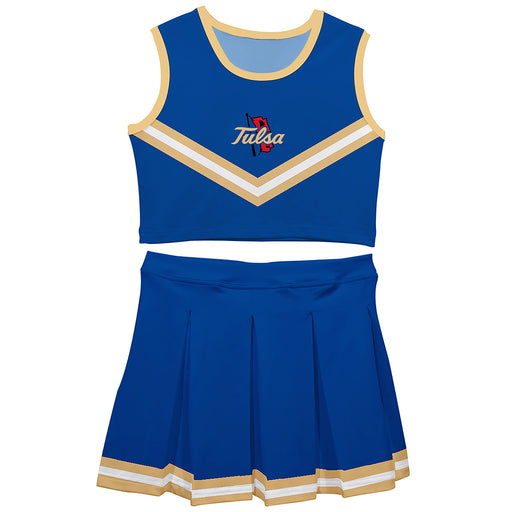 Tulsa Golden Hurricane Vive La Fete Game Day Blue Sleeveless Cheerleader Set