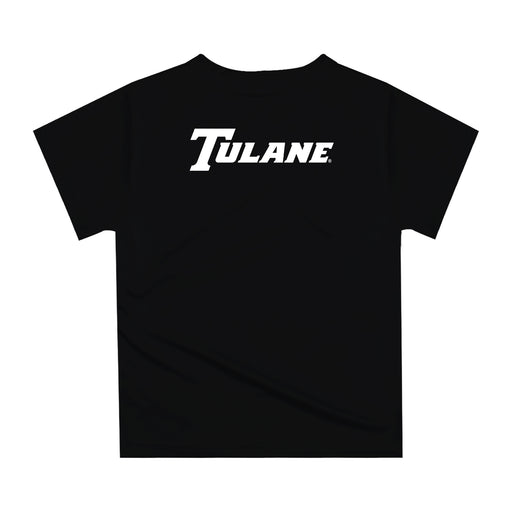 Tulane Green Wave Original Dripping Football Helmet Black T-Shirt by Vive La Fete - Vive La Fête - Online Apparel Store