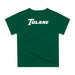 Tulane Green Wave Original Dripping Football Helmet Green T-Shirt by Vive La Fete - Vive La Fête - Online Apparel Store