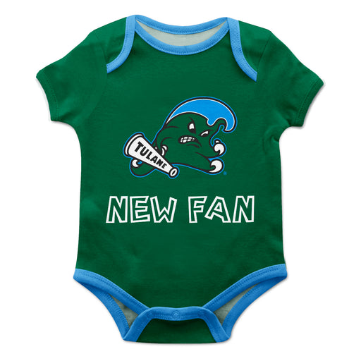 Tulane Green Wave Vive La Fete Infant Game Day Green Short Sleeve Onesie New Fan Mascot Bodysuit - Vive La Fête - Online Apparel Store