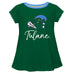 Tulane Green Wave Vive La Fete Girls Game Day Short Sleeve Green Top with School Mascot and Name - Vive La Fête - Online Apparel Store