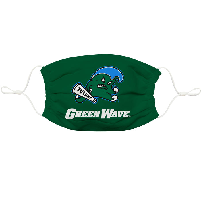 Tulane Green Wave 3 Ply Vive La Fete Face Mask 3 Pack Game Day Collegiate Unisex Face Covers Reusable Washable - Vive La Fête - Online Apparel Store