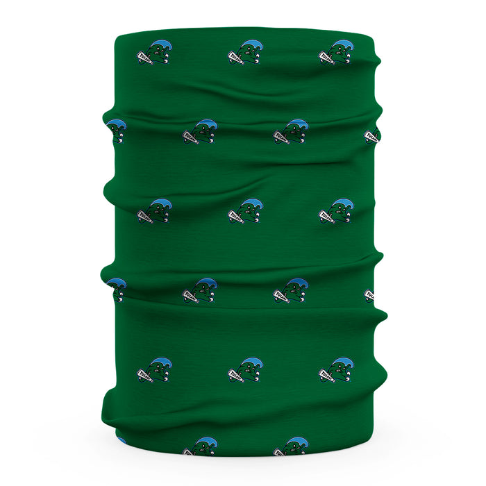 Tulane Green Wave Vive La Fete All Over Logo Game Day Collegiate Face Cover Soft 4-Way Stretch Two Ply Neck Gaiter - Vive La Fête - Online Apparel Store