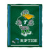 Tulane Green Wave Vive La Fete Kids Game Day Green Plush Soft Minky Blanket 36 x 48 Mascot