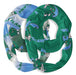 Tulane Green Wave Vive La Fete All Over Logo Game Day Collegiate Women Set of 2 Light Weight Ultra Soft Infinity Scarfs