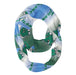 Tulane Green Wave Vive La Fete All Over Logo Game Day Collegiate Women Ultra Soft Knit Infinity Scarf