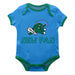 Tulane Green Wave Vive La Fete Infant Game Day Blue Short Sleeve Onesie New Fan Logo and Mascot Bodysuit