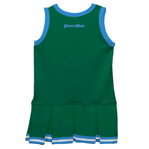 Tulane Green Wave Vive La Fete Game Day Green Sleeveless Youth Cheerleader Dress - Vive La Fête - Online Apparel Store