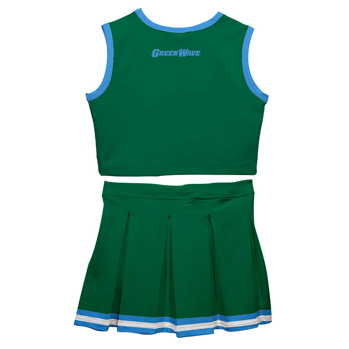 Tulane Green Wave Vive La Fete Game Day Green Sleeveless Cheerleader Set - Vive La Fête - Online Apparel Store