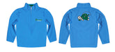 Tulane Green Wave Vive La Fete Game Day Solid Blue Quarter Zip Pullover Sleeves - Vive La Fête - Online Apparel Store