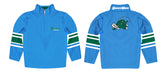 Tulane Green Wave Vive La Fete Game Day Blue Quarter Zip Pullover Stripes on Sleeves - Vive La Fête - Online Apparel Store