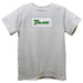 Tulane Green Wave  Smocked White  Knit Short Sleeve Boys Tee Shirt