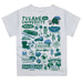 Tulane Green Wave Hand Sketched Vive La Fete Impressions Artwork Boys Green Short Sleeve Tee Shirt - Vive La Fête - Online Apparel Store