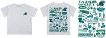 Tulane Green Wave Hand Sketched Vive La Fete Impressions Artwork Boys Green Short Sleeve Tee Shirt - Vive La Fête - Online Apparel Store