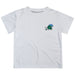 Tulane Green Wave Hand Sketched Vive La Fete Impressions Artwork Boys White Short Sleeve Tee Shirt