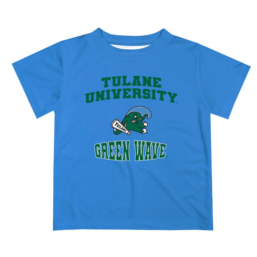 Tulane Green Wave Vive La Fete Boys Game Day V3 Blue Short Sleeve Tee Shirt