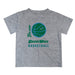 Tulane Green Wave Vive La Fete Basketball V1 Heather Gray Short Sleeve Tee Shirt