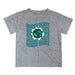 Tulane Green Wave Vive La Fete  Heather Gray Art V1 Short Sleeve Tee Shirt