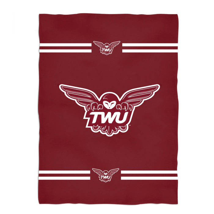Texas Women University Pioneers Blanket Maroon - Vive La Fête - Online Apparel Store