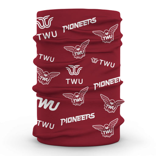 Texas Women University Pioneers Neck Gaiter Solid Maroon - Vive La Fête - Online Apparel Store