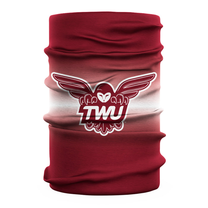Texas Woman University Pioneers Vive La Fete Degrade Logo Game Day Collegiate Face Cover Soft 4 Way Stretch Neck Gaiter - Vive La Fête - Online Apparel Store