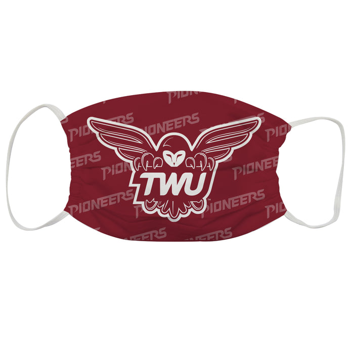 Texas Woman University Pioneers 3 Ply Face Mask 3 Pack Game Day Collegiate Unisex Face Covers Reusable Washable - Vive La Fête - Online Apparel Store