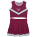 Texas Womans Pioneers Vive La Fete Game Day Maroon Sleeveless Cheerleader Set