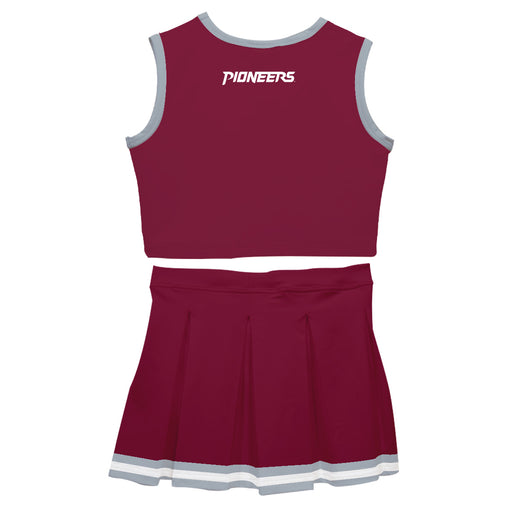 Texas Womans Pioneers Vive La Fete Game Day Maroon Sleeveless Cheerleader Set - Vive La Fête - Online Apparel Store