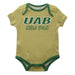 UAB Blazers Solid Gold Boys Onesie Short Sleeve - Vive La Fête - Online Apparel Store
