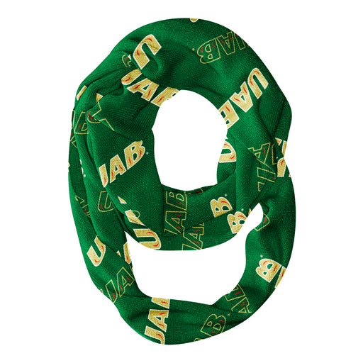 UAB Blazers All Over Logo Green Infinity Scarf - Vive La Fête - Online Apparel Store