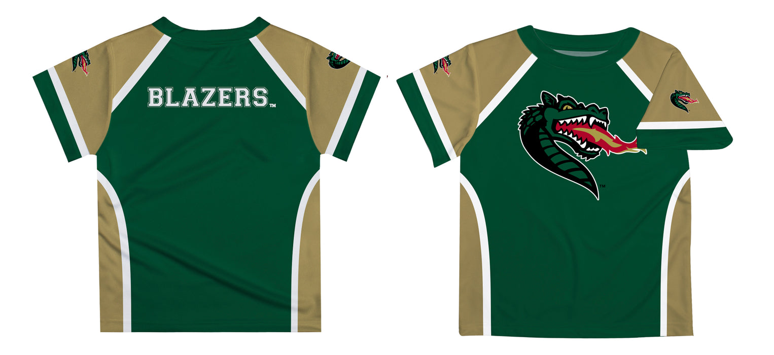 UAB Blazers Green and Gold Boys Tee Shirt SS - Vive La Fête - Online Apparel Store