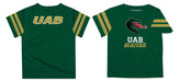 UAB Blazers Stripe Green Boys Tee Shirt SS - Vive La Fête - Online Apparel Store