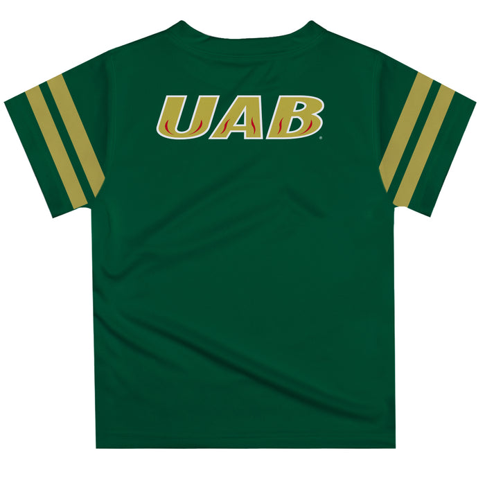 UAB Blazers Stripe Green Boys Tee Shirt SS - Vive La Fête - Online Apparel Store