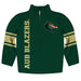 UAB Blazers Stripes Green Long Sleeve Quarter Zip Sweatshirt - Vive La Fête - Online Apparel Store