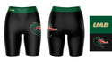 UAB Blazers Vive La Fete Game Day Logo on Thigh and Waistband Black and Green Women Bike Short 9 Inseam" - Vive La Fête - Online Apparel Store