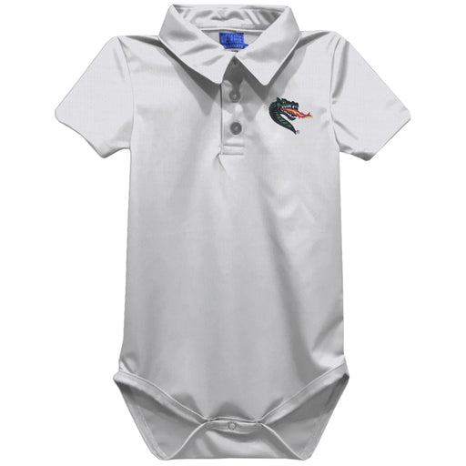 UAB Blazers Blazers Embroidered White Solid Knit Polo Onesie