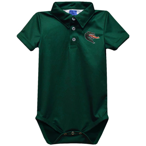 UAB Blazers Blazers Embroidered Hunter Green Solid Knit Polo Onesie