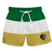 UAB Blazers Blazers Vive La Fete Green White Gold Stripes Swimtrunks V1