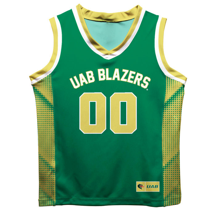 Alabama at Birmingham Blazers Vive La Fete Game Day Green Boys Fashion Basketball Top