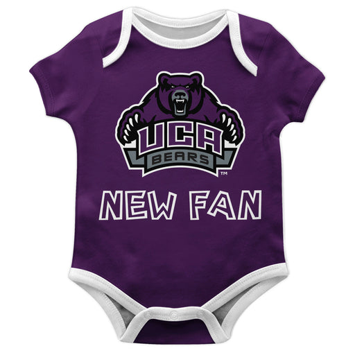 Central Arkansas Bears UCA Vive La Fete Infant Game Day Purple Short Sleeve Onesie New Fan Logo and Mascot Bodysuit - Vive La Fête - Online Apparel Store