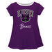 University of Central Arkansas Bears UCA Vive La Fete Girls Game Day Short Sleeve Purple Top with School Logo and Name - Vive La Fête - Online Apparel Store