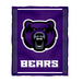 Central Arkansas Bears UCA Vive La Fete Kids Game Day Purple Plush Soft Minky Blanket 36 x 48 Mascot