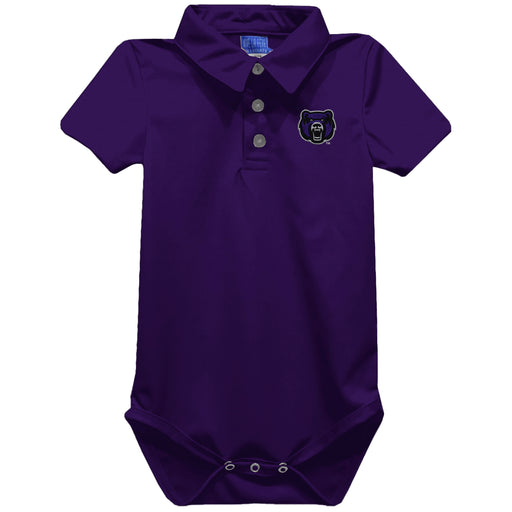 Central Arkansas Bears UCA Embroidered Purple Solid Knit Polo Onesie