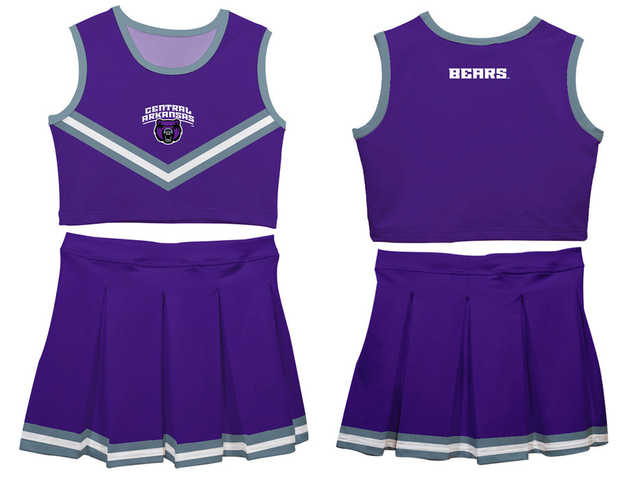 University of Central Arkansas Bears UCA Vive La Fete Game Day Purple Sleeveless Cheerleader Set - Vive La Fête - Online Apparel Store