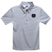 University of Central Arkansas Bears UCA Embroidered Gray Stripes Short Sleeve Polo Box Shirt