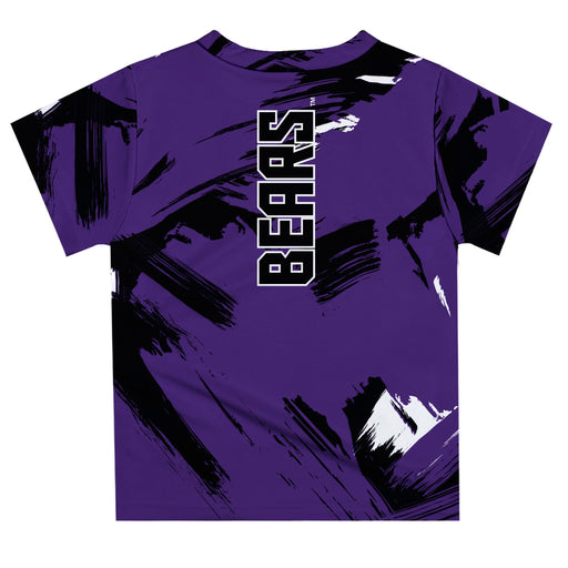 University of Central Arkansas Bears UCA Vive La Fete Boys Game Day Purple Short Sleeve Tee Paint Brush - Vive La Fête - Online Apparel Store