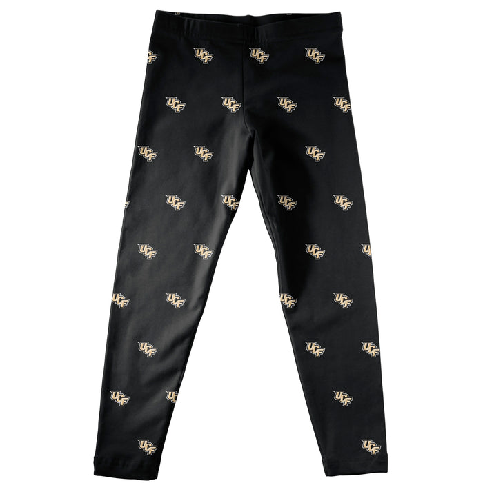 Central Florida Repeat Logo Black Leggings - Vive La Fête - Online Apparel Store
