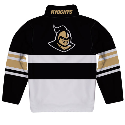 Central Florida Logo Stripes Black Long Sleeve Quarter Zip Sweatshirt - Vive La Fête - Online Apparel Store