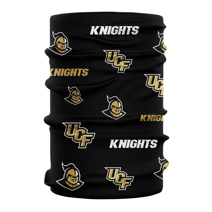 UCF Knights Neck Gaiter Black All Over Logo UCF - Vive La Fête - Online Apparel Store