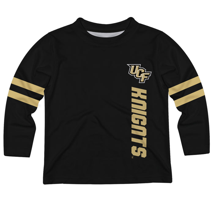 Central Florida Stripes Black Long Sleeve Tee Shirt - Vive La Fête - Online Apparel Store